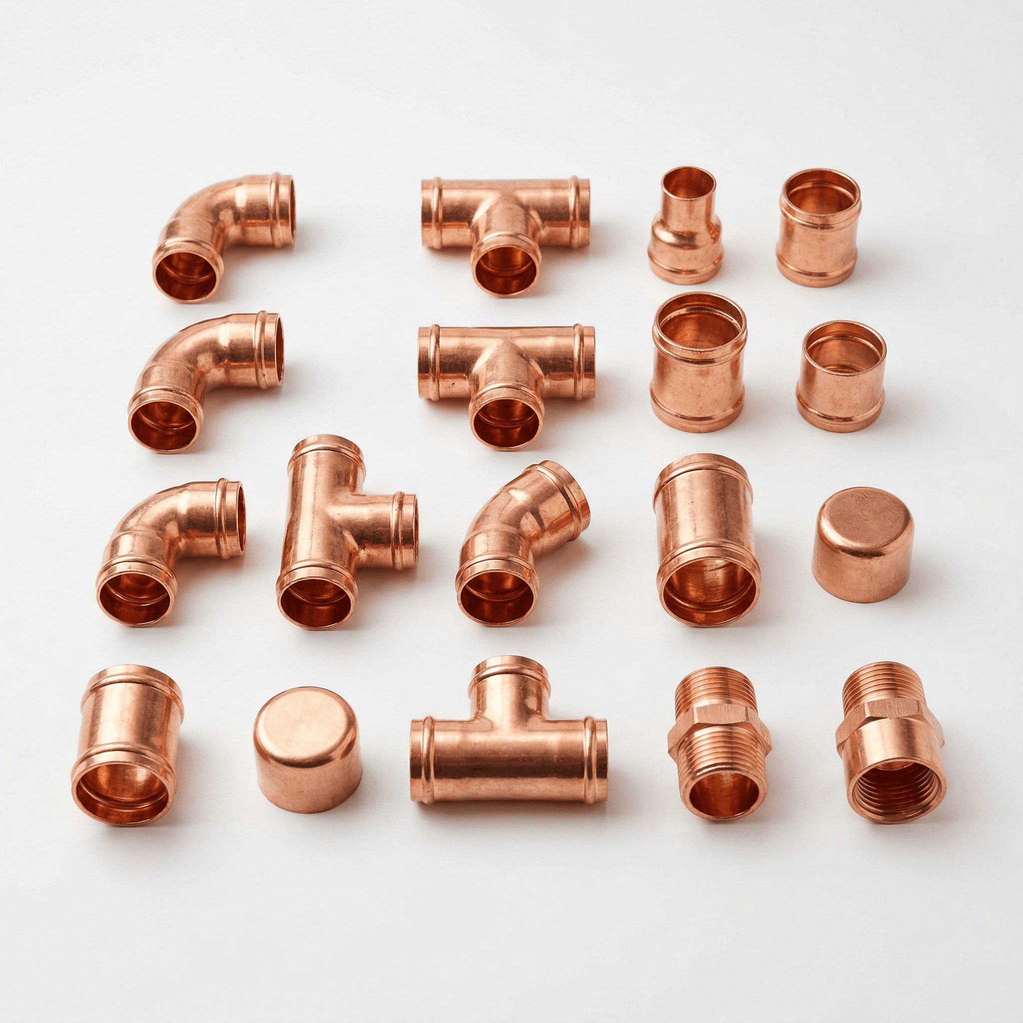 Copper pipe fittings
